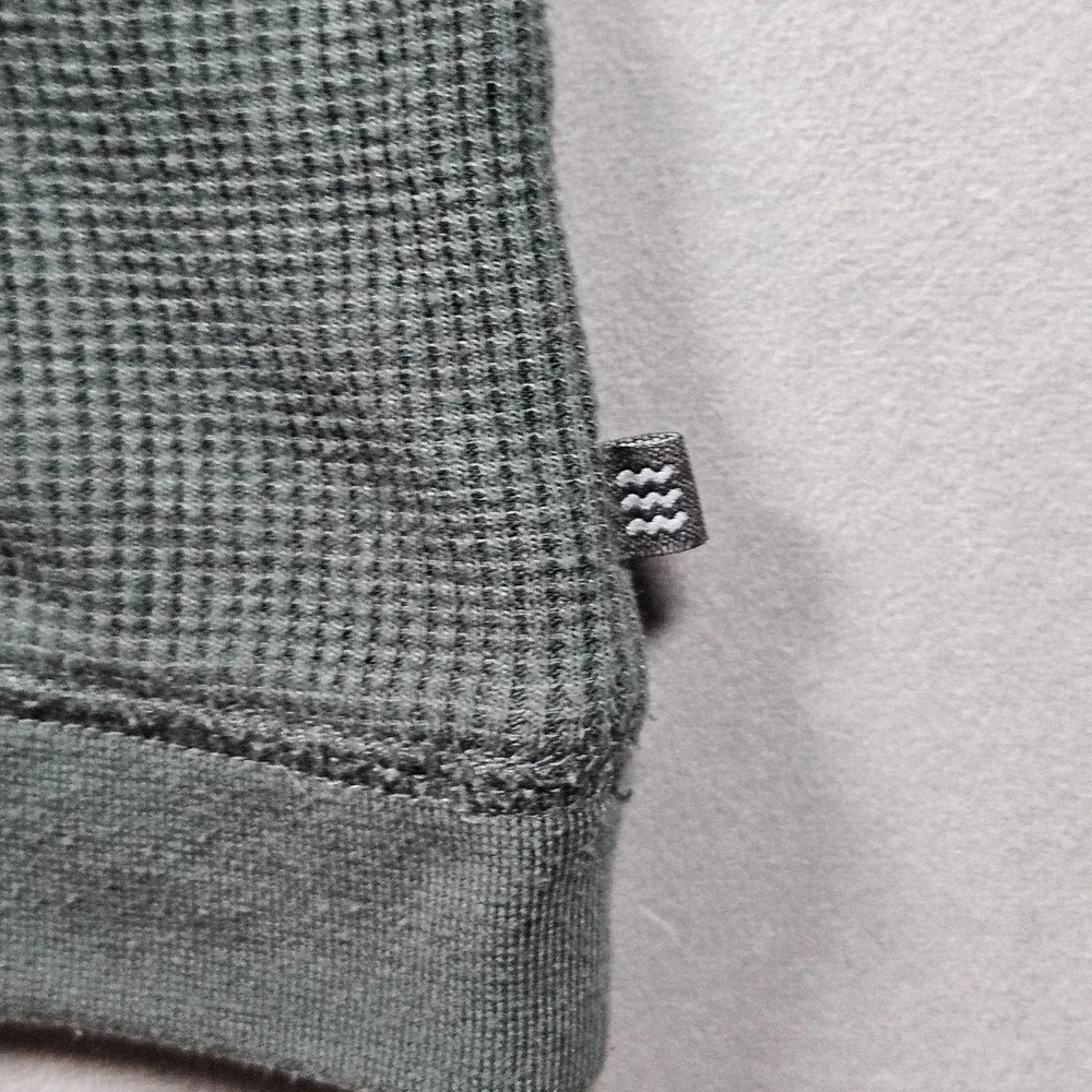 Free Fly Bamboo Lightweight Hoodie Mens Medium Green Waffle Kit Henley Fishing - Picture 4 of 9